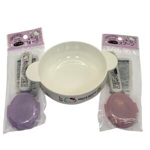 NIP Hello Kitty Children's Fork Spoon‎ & Bowl Set